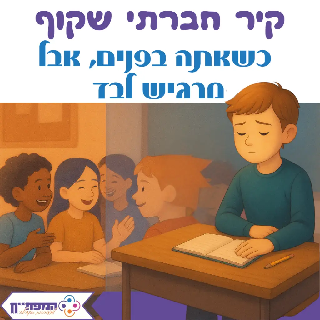 קיר חברתי שקוף – כשאתה בפנים, אבל מרגיש לבד קיר חברתי שקוף – כשאתה בפנים, אבל מרגיש לבד